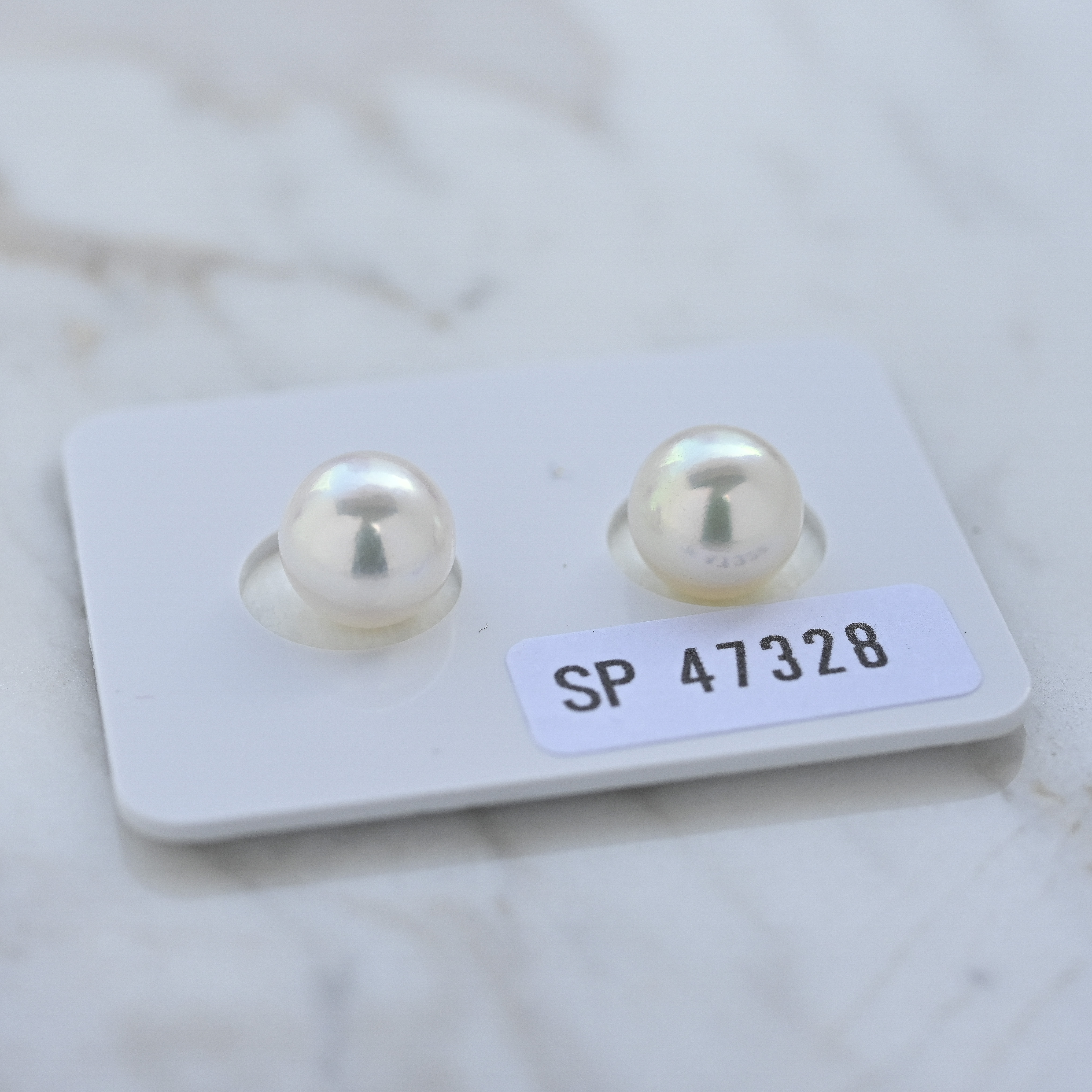 *真科研證書 Akoya 天女裸珠 7.9mm 一對