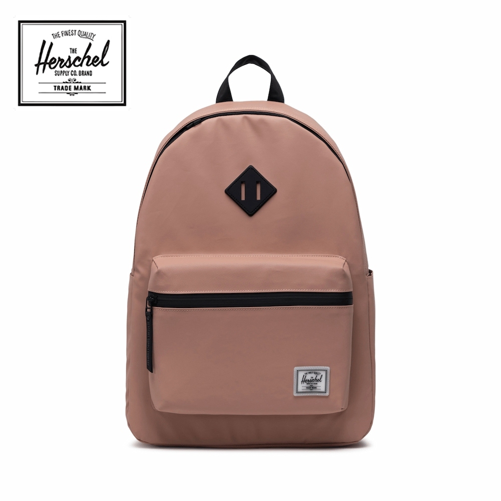 【Herschel】 WR Classic XL 防水後背包-黑/粉