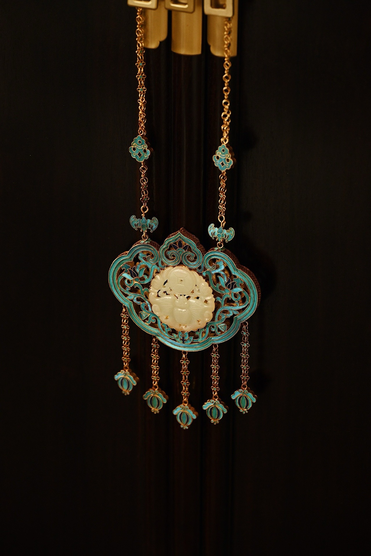 Palace Splendid Silver Gilt x Filigree "Blessings Are Before You" Safety Lock