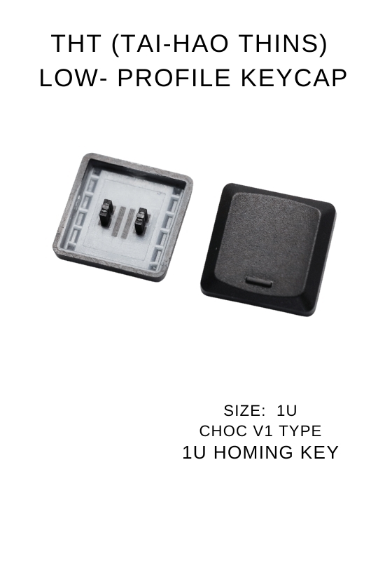 tht-taihao-low-profile-keycaps-pbt-black-ChocV1-Switches
