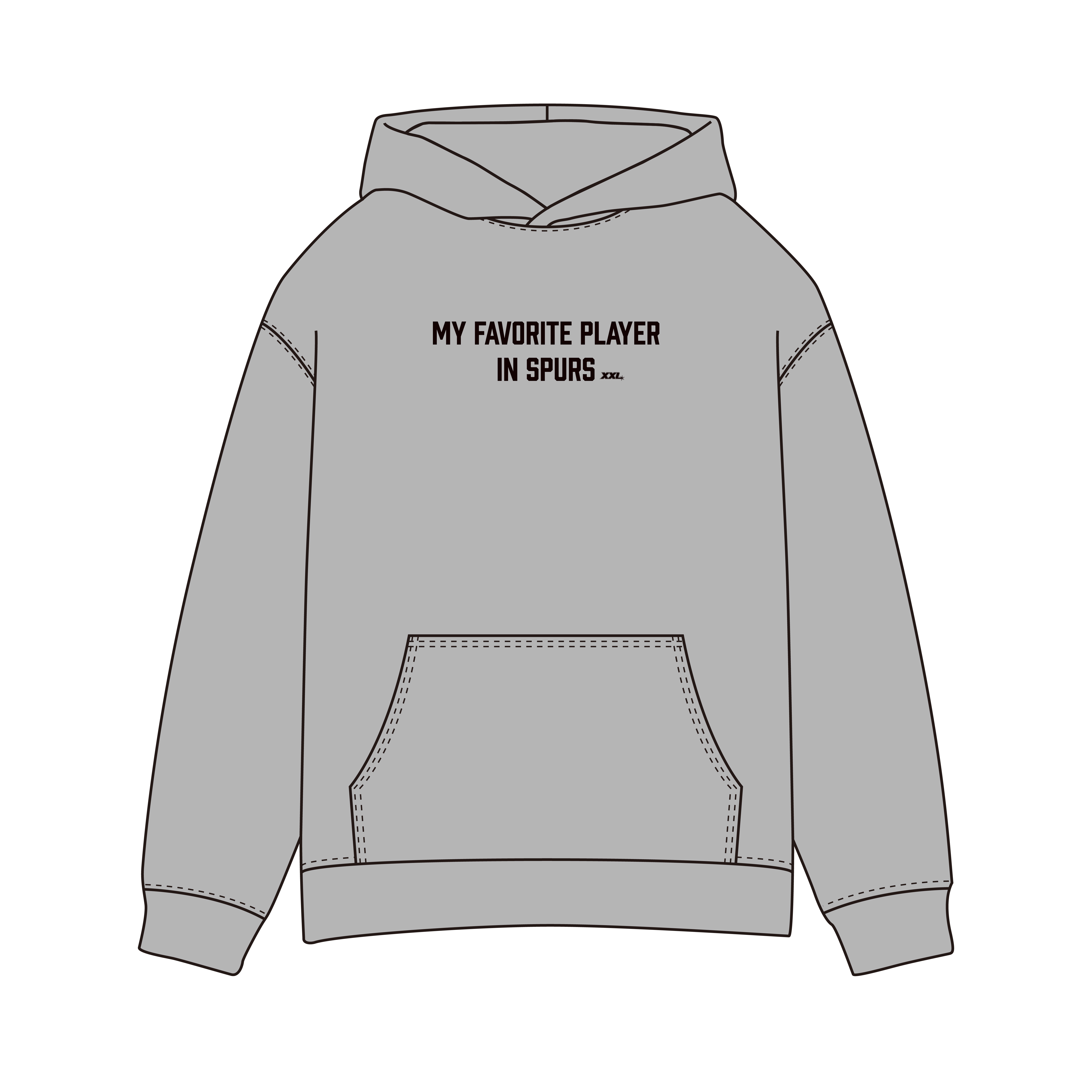 MY FAVORITE PLAYER IN SPURS：DUNCAN-馬刺灰款帽T