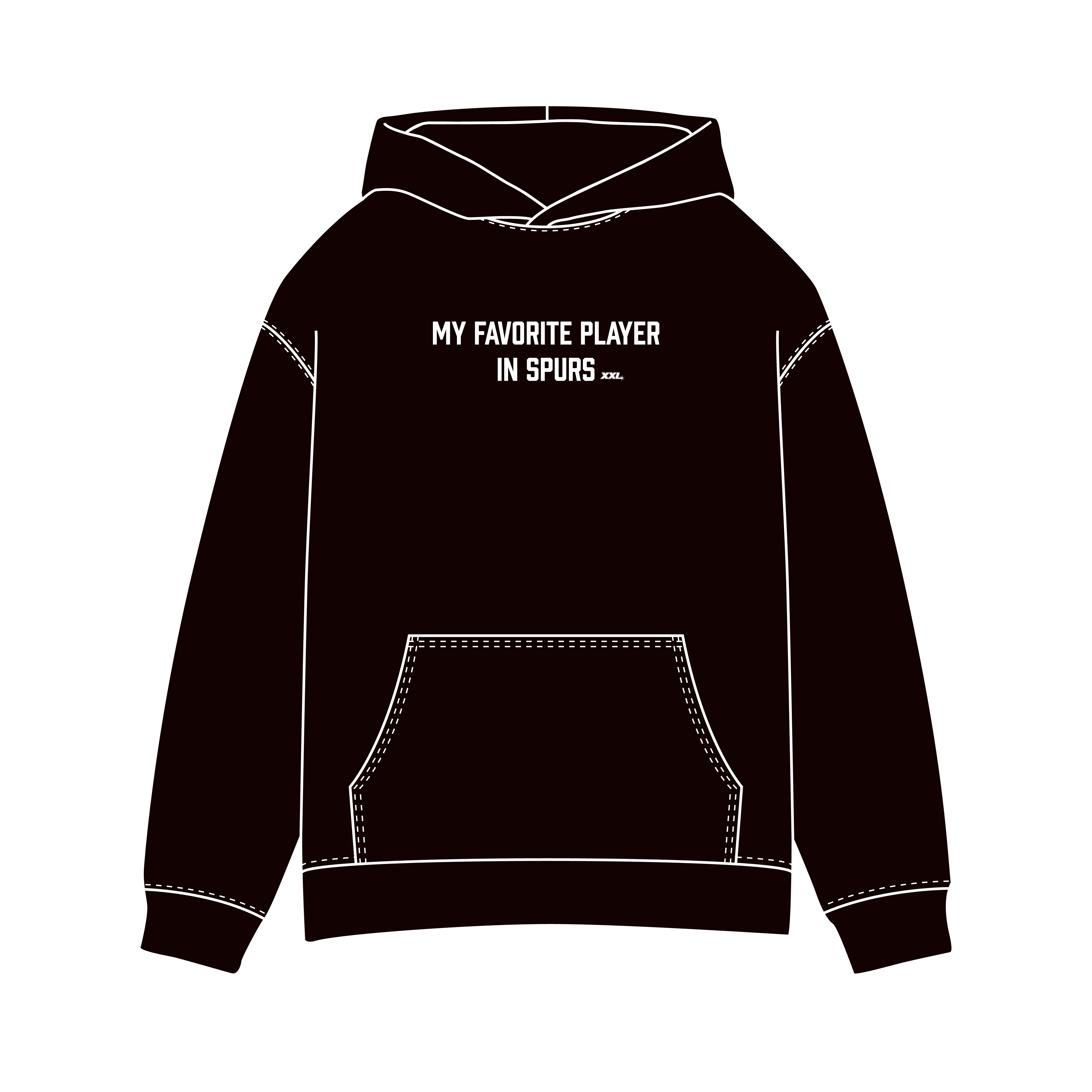 MY FAVORITE PLAYER IN SPURS：DUNCAN-馬刺黑款帽T