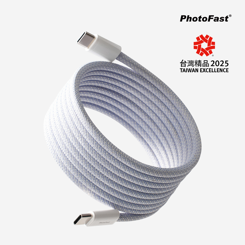 Mag Cable 磁吸收納編織快充充電線 Type-C to Type-C