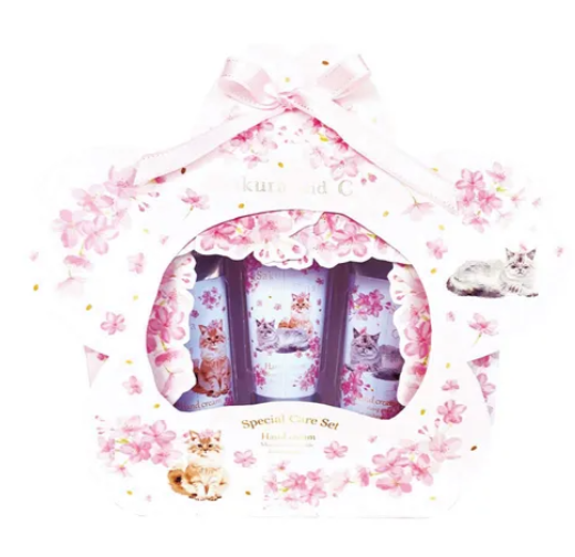 日本Sakura&Cat櫻花保濕護手霜套裝 (非日本製)