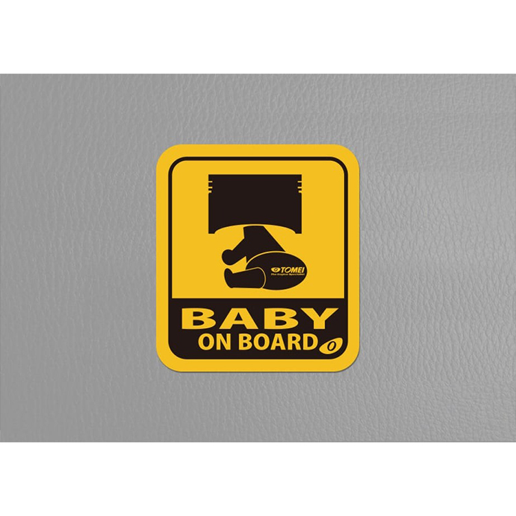 TOMEI 車窗貼紙 BABY IN CAR(ON BOARD) DOG ON BOARD