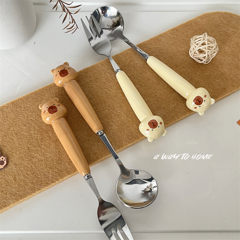 《5387》陶瓷可愛卡皮餐具