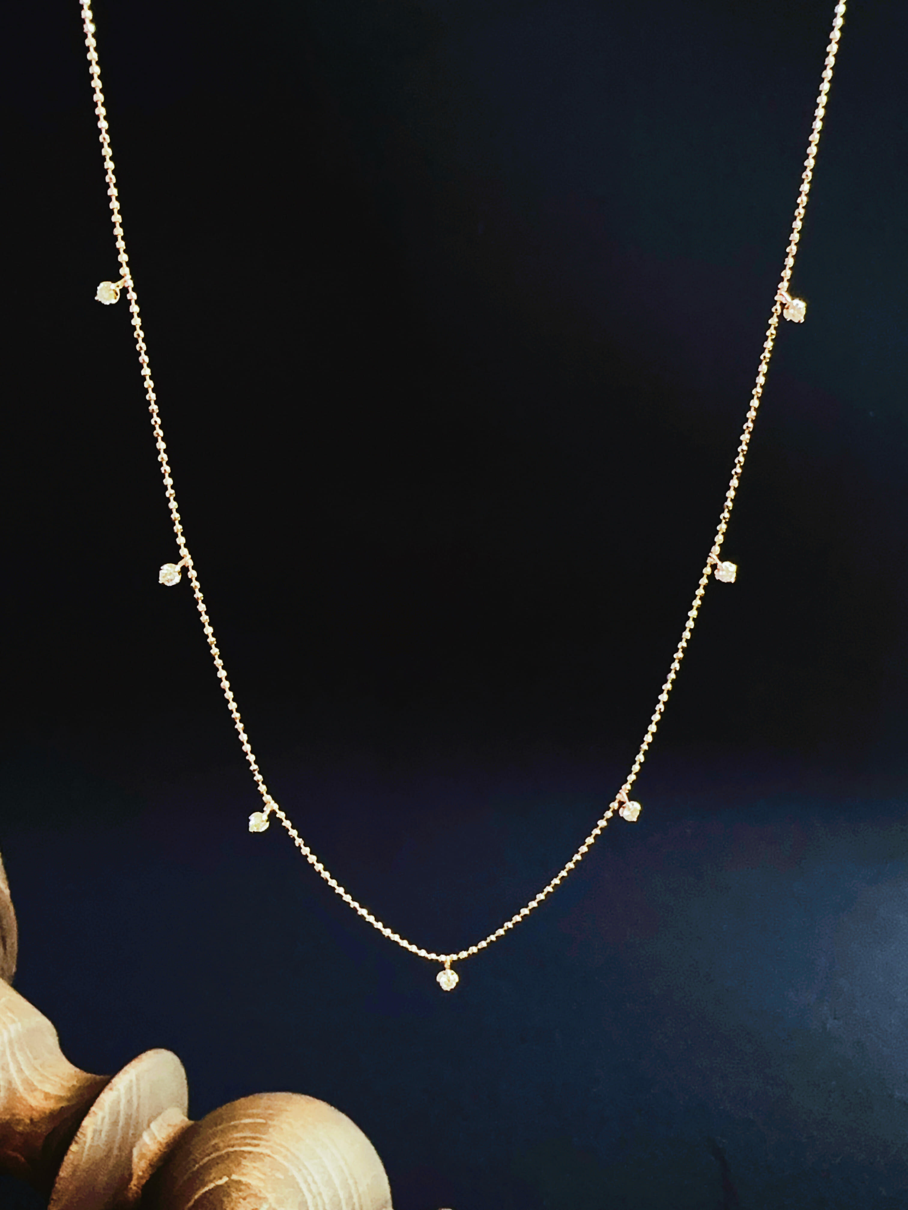 七分音符鑽石項鍊