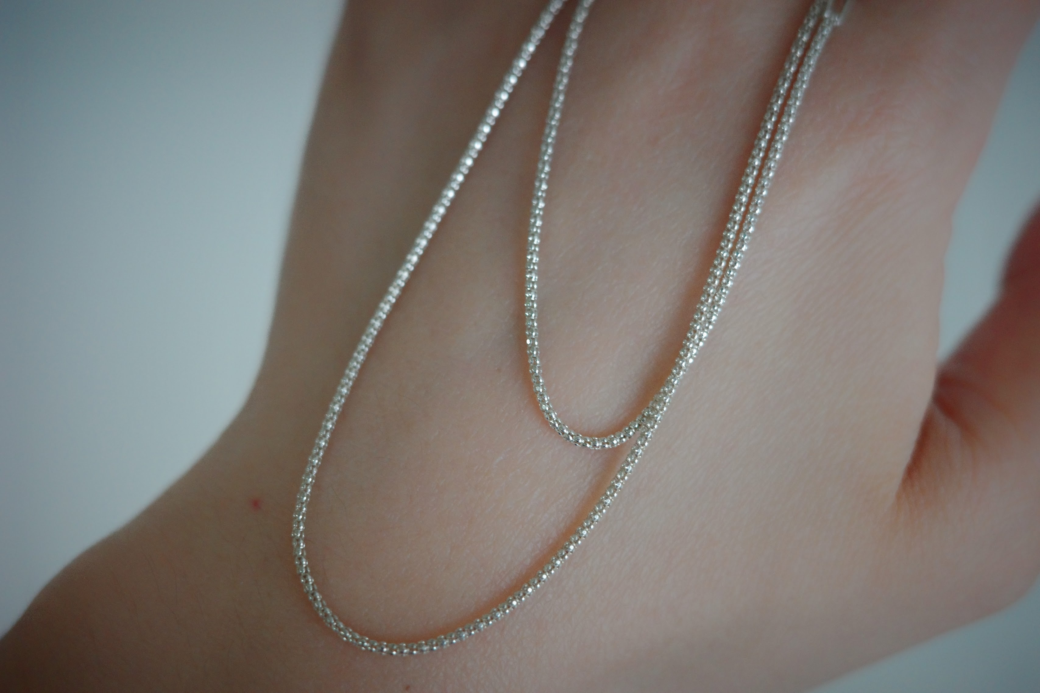 925銀 - 閃亮繩鏈