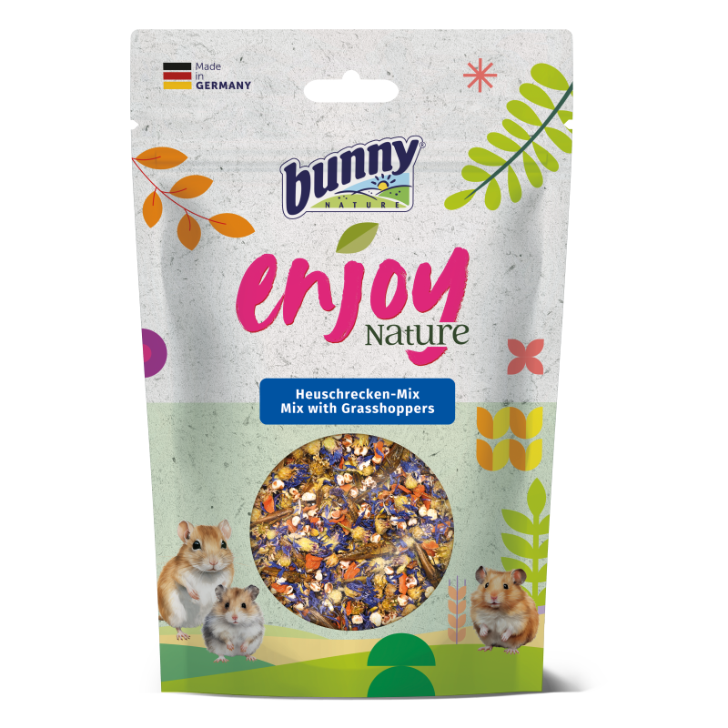 Bunny Nature EnjoyNature 天然倉鼠小食 (花草蚱蜢混合) - 50g