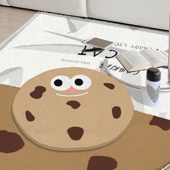 《5389》仿羊絨卡通餅乾地毯
