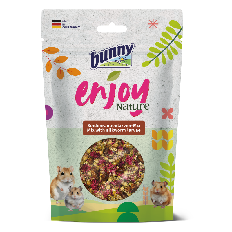 Bunny Nature EnjoyNature 天然倉鼠小食 (花草蠶幼蟲混合) - 40g