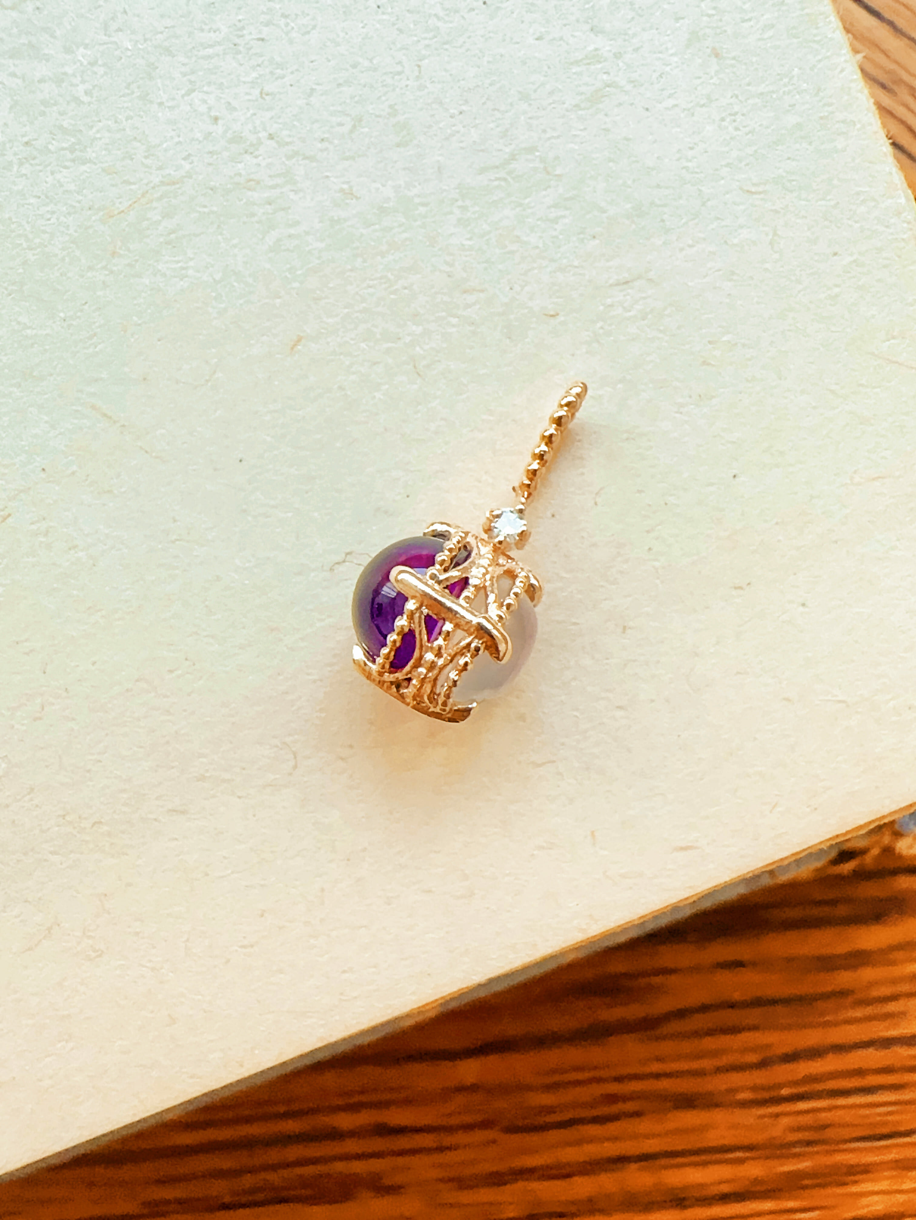 石の鏡｜月光紫晶