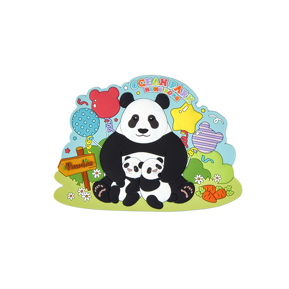 Panda Balloon Family Magnet
