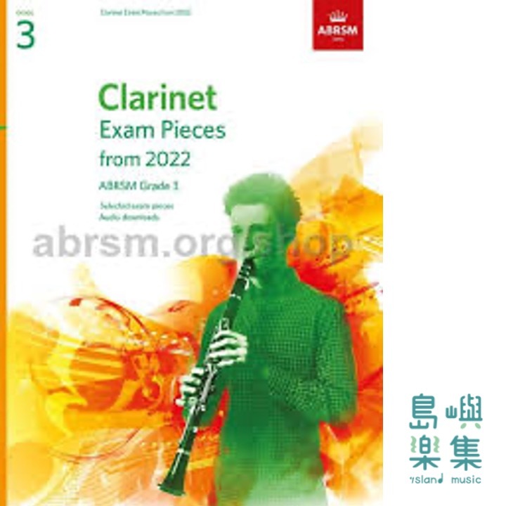 Clarinet Exam Pieces from 2022 Grade 3