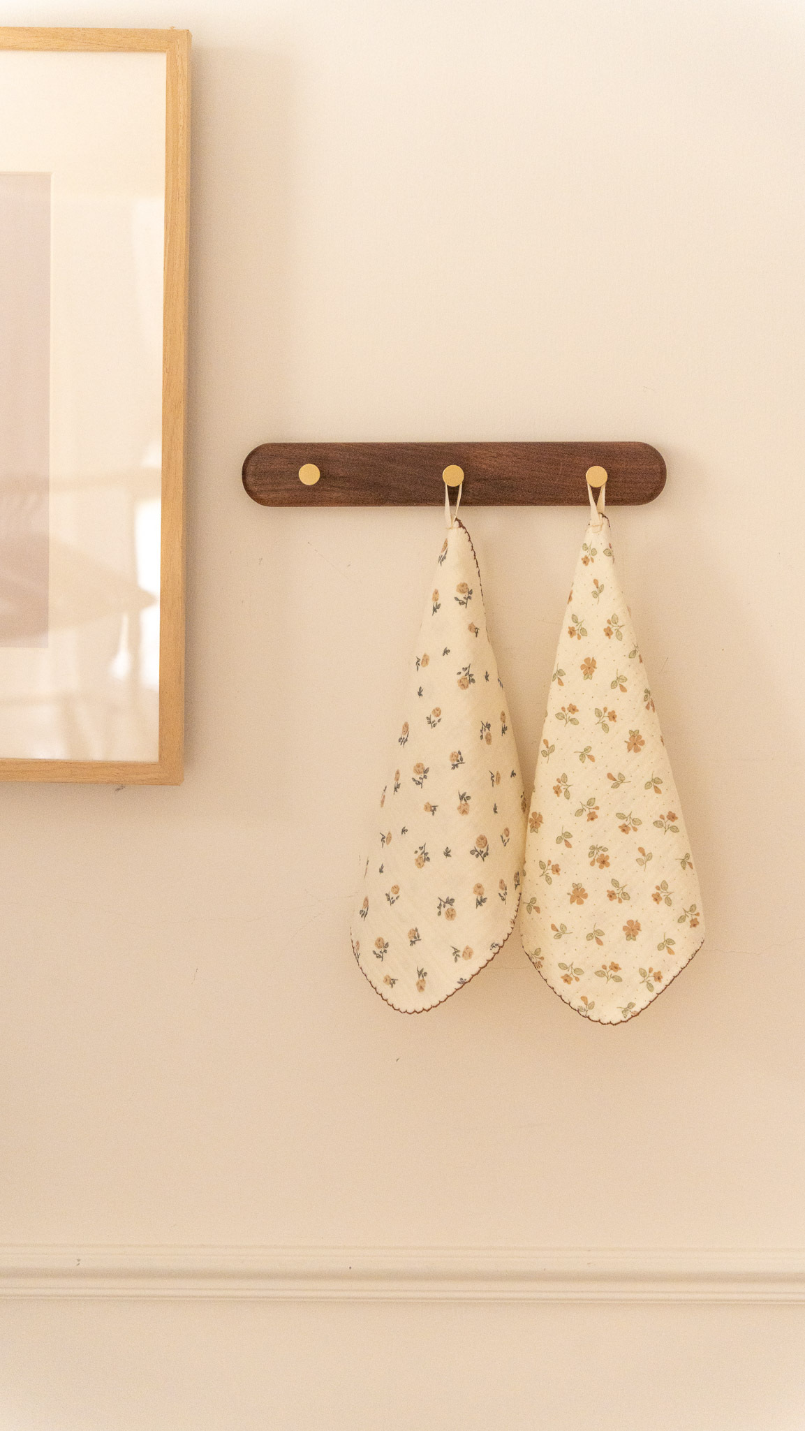 碎花掛式擦手巾