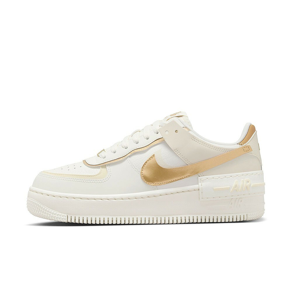 W Nike AF1 Shadow 金箔奶茶 白金金勾 DZ1847-108