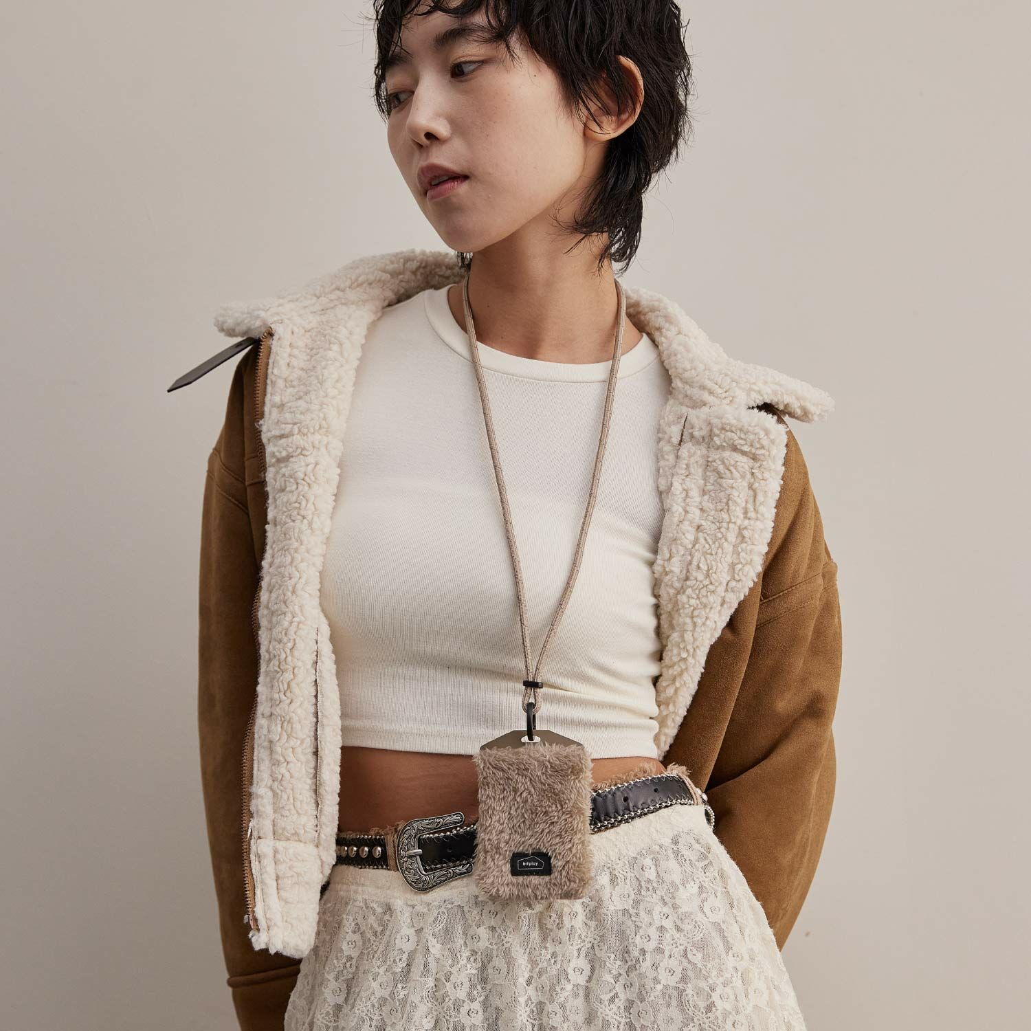 bitplay | Short-Pile Badge Holder 短版毛絨證件套 (附6mm頸掛繩)【bitplay官方授權經銷】