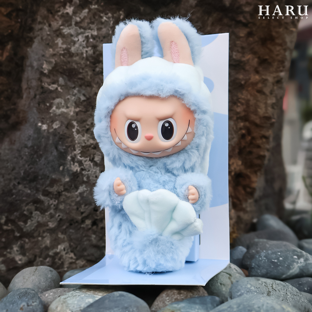 POP MART 泡泡瑪特 LABUBU HIDE AND SEEK IN SINGAPORE 新加坡限定魚尾獅寶寶藍絨毛搪膠掛飾