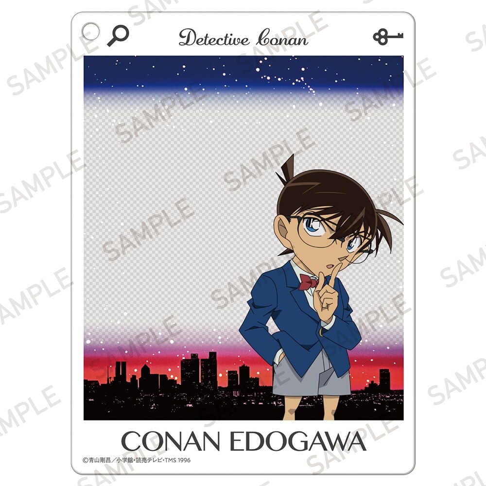柯南日版夜景系列壓克力鑰匙圈-柯南