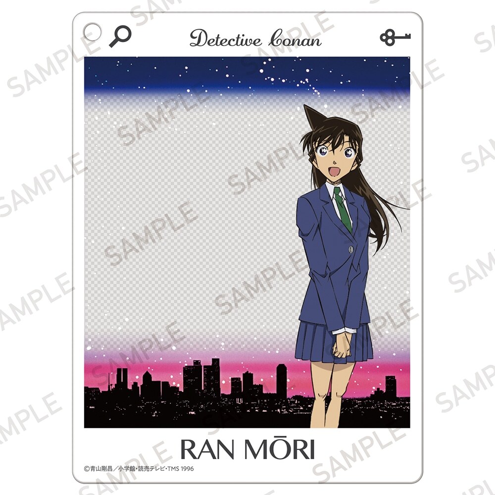 柯南日版夜景系列壓克力鑰匙圈-小蘭