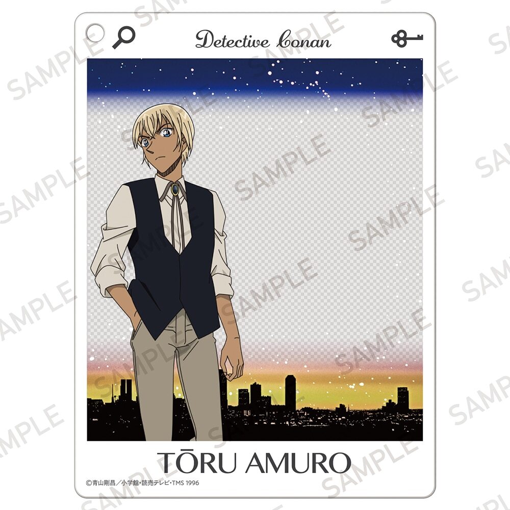 柯南日版夜景系列壓克力鑰匙圈-安室