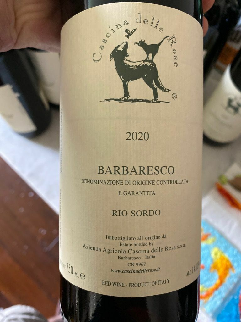 Cascina delle Rose Barbaresco Rio Sordo 2020 (RP95)