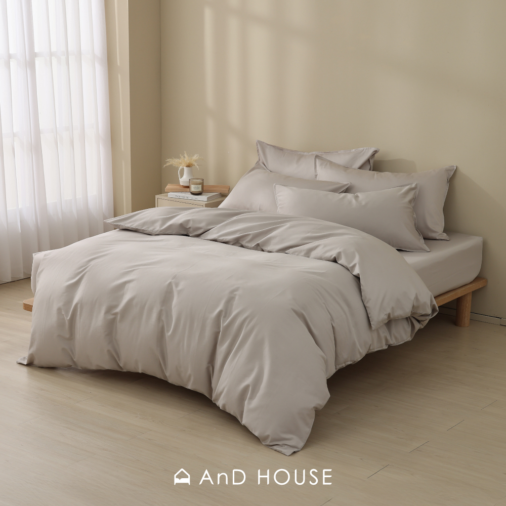 300織精梳純棉｜100%純棉｜柔紗灰｜單品&床包被套組