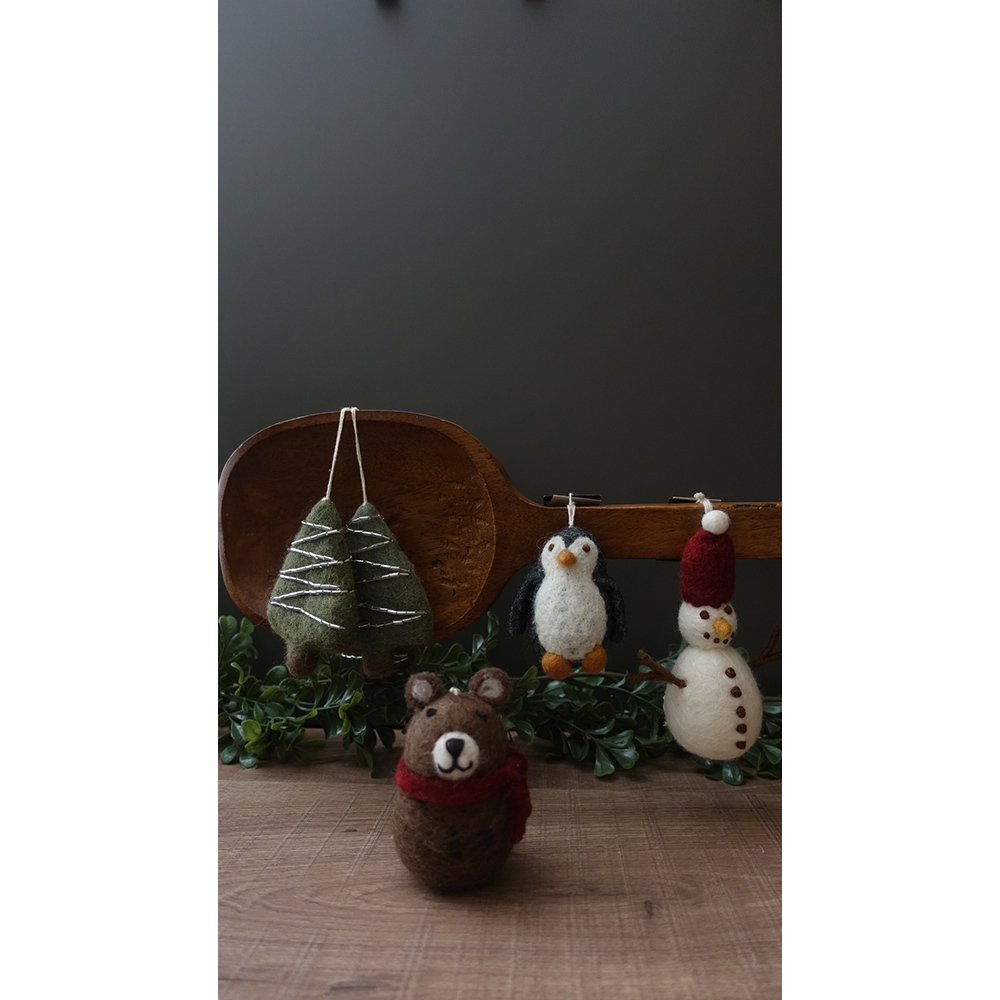 丹麥Gry&Sif 聖誕掛飾-Snowman w/Red Hat(8485683)