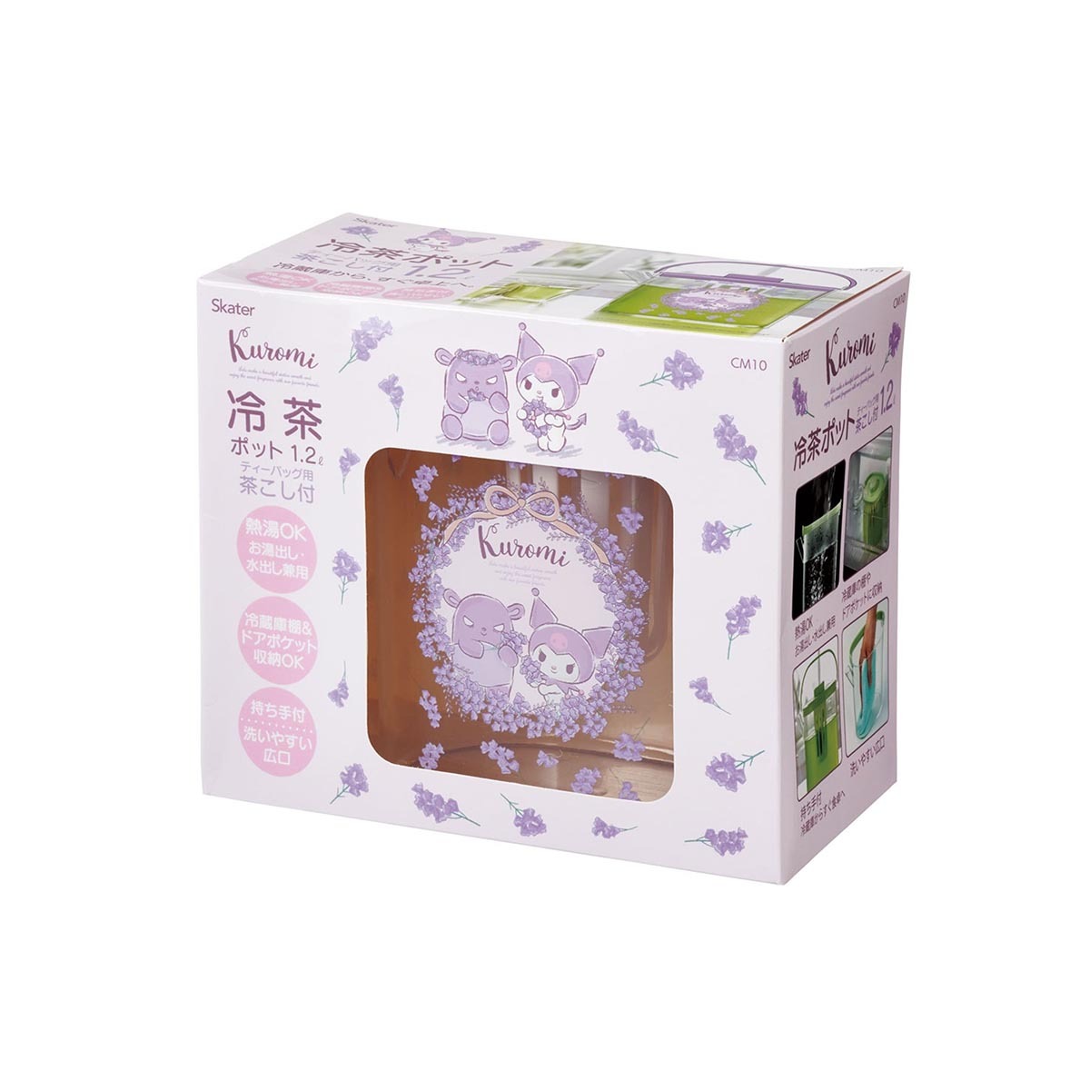 日本品牌 Skater Kuromi 1.2L 冷茶壺連茶包過濾器 -CM10