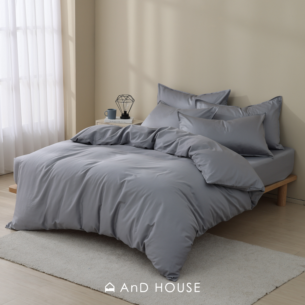 300織精梳純棉｜100%純棉｜銀嵐灰｜單品&床包被套組
