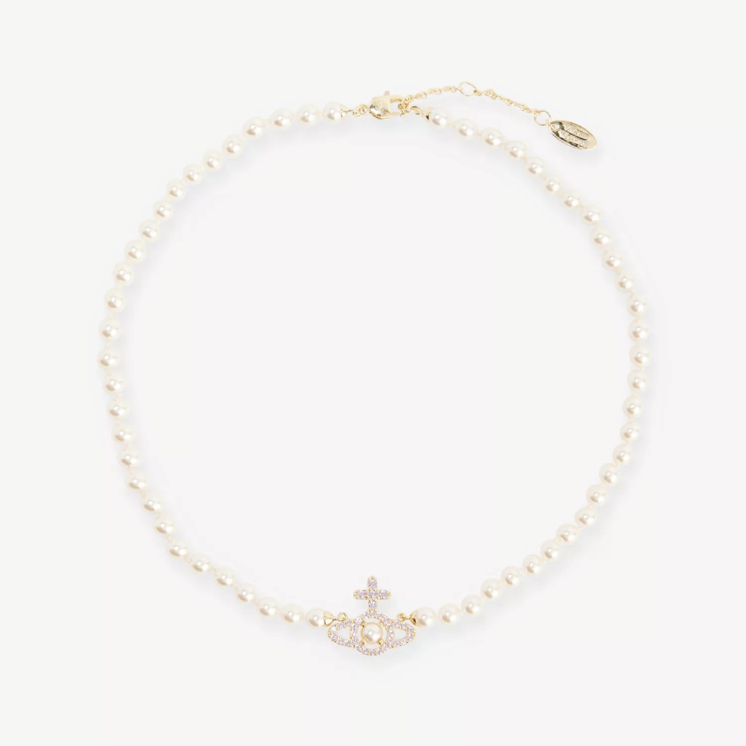 VivenneWestwood - Olympia Pearl brass necklace