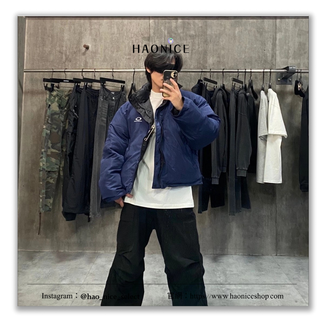 【HAO NICE】上海經銷商Balenciaga 巴黎世家 24FW長袖 雙面穿羽絨外套 新款 胸前刺繡小LOGO 素色百搭 秋冬必備