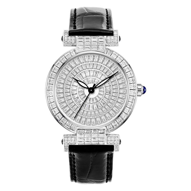 【BEXEI 貝克斯】滿天星系列 6122 奢華 優雅 皮革 晶鑽 石英 腕錶 手錶 -