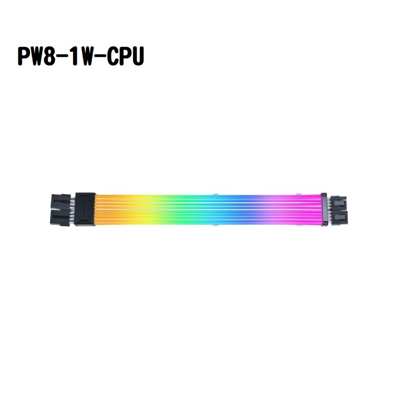 聯力 STRIMER WIRELESS 2*8PIN 無線版 CPU供電ARGB發光線 延長排線 需搭配控制器/PW8-1W-CPU