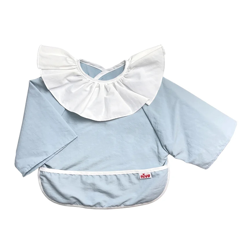 Niva 可愛造型圍兜/口水巾-午茶小王子(藍)