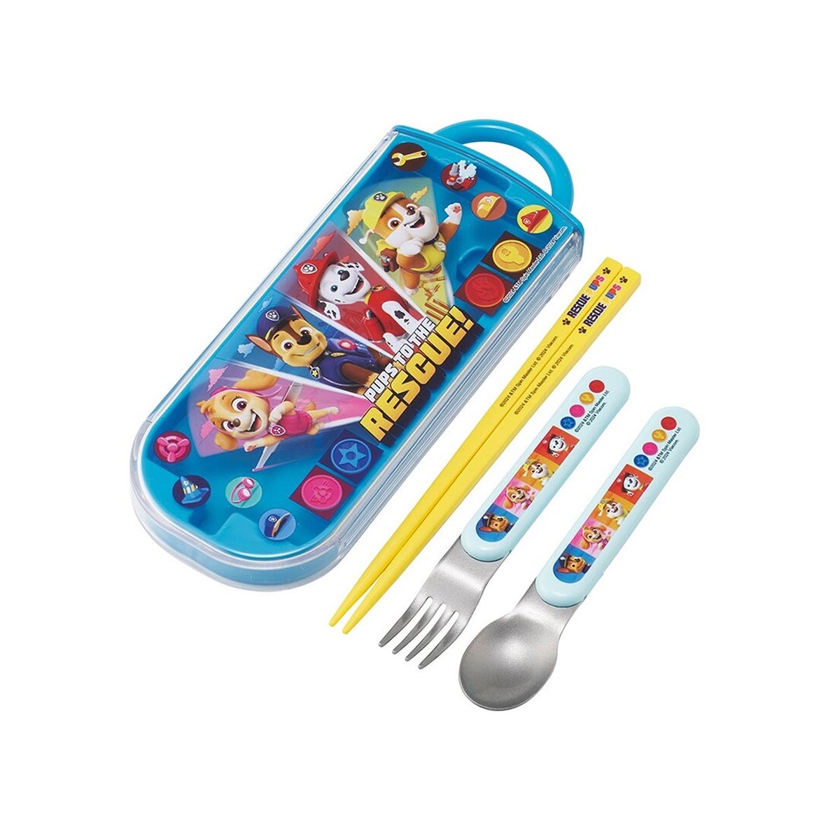 日本品牌 Skater 汪汪隊 筷子更叉子連盒 -TACC2AG