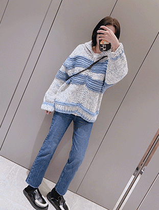 ᴴᴼᵀ ▸▸店長推薦◃◃ 秋冬新款/配色混針織外套 MANIFEST正韓🇰🇷