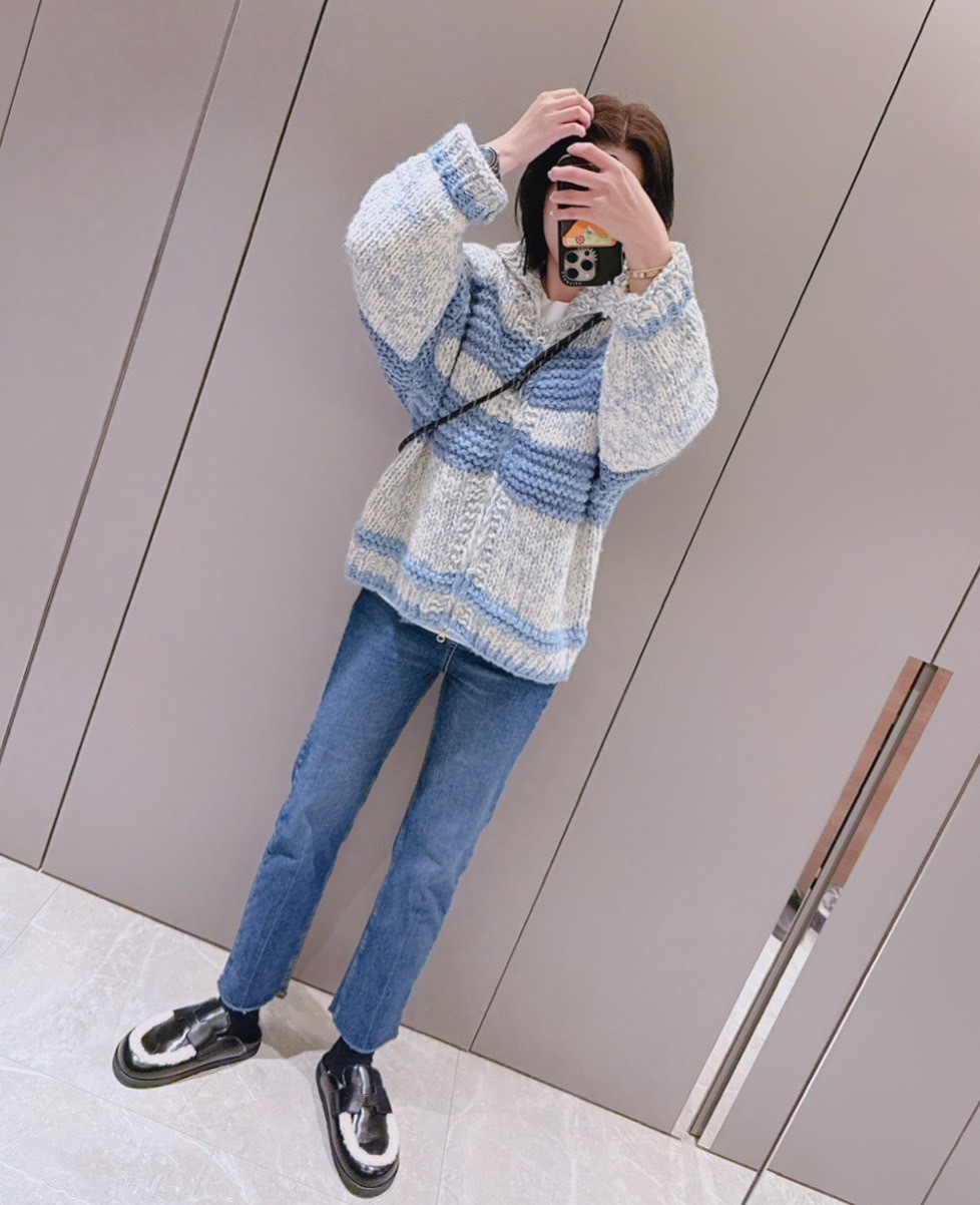 ᴴᴼᵀ ▸▸店長推薦◃◃ 秋冬新款/配色混針織外套 MANIFEST正韓🇰🇷