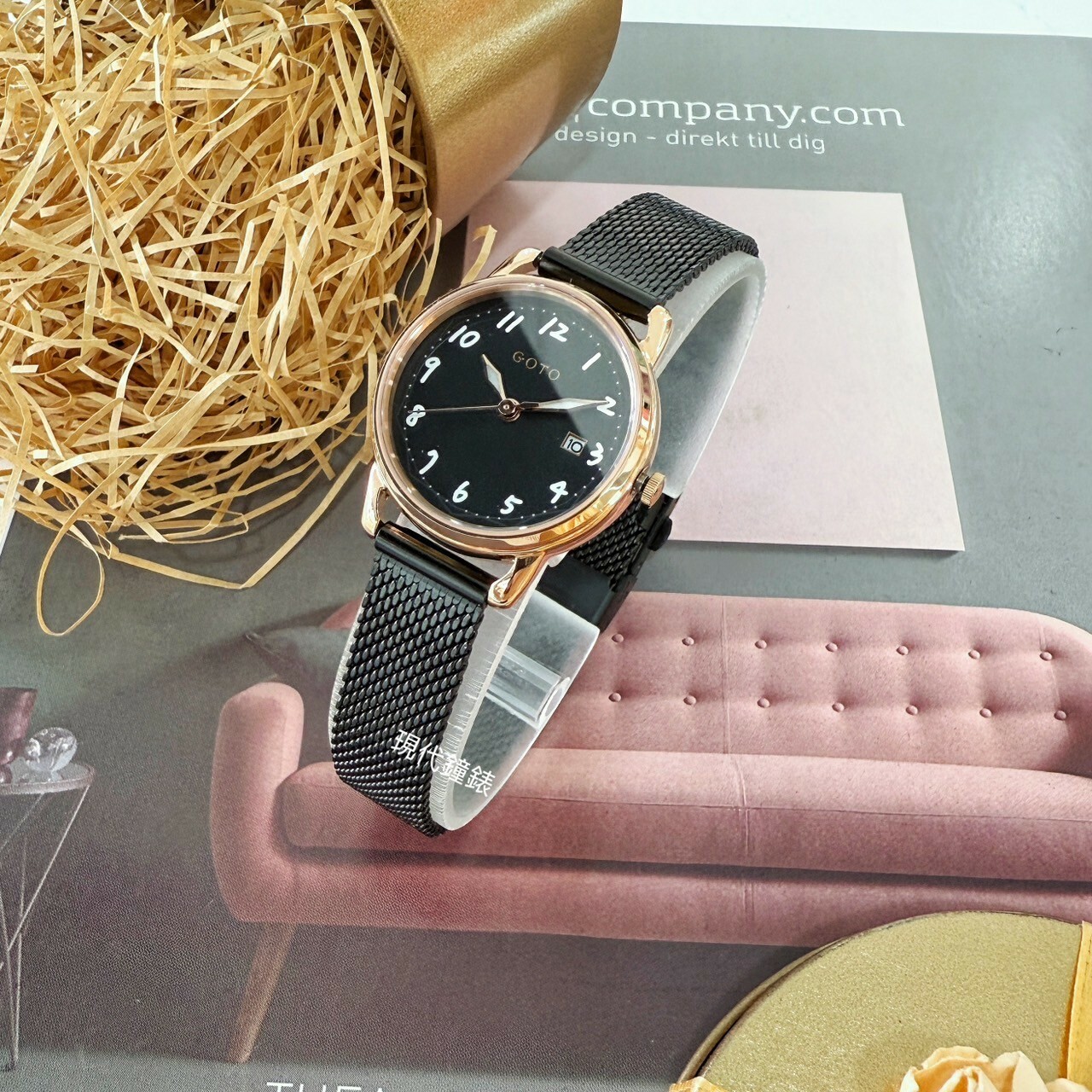 【GOTO】 Numerals 數字系列-小月光GM0119L-43-341 26mm 現代鐘錶