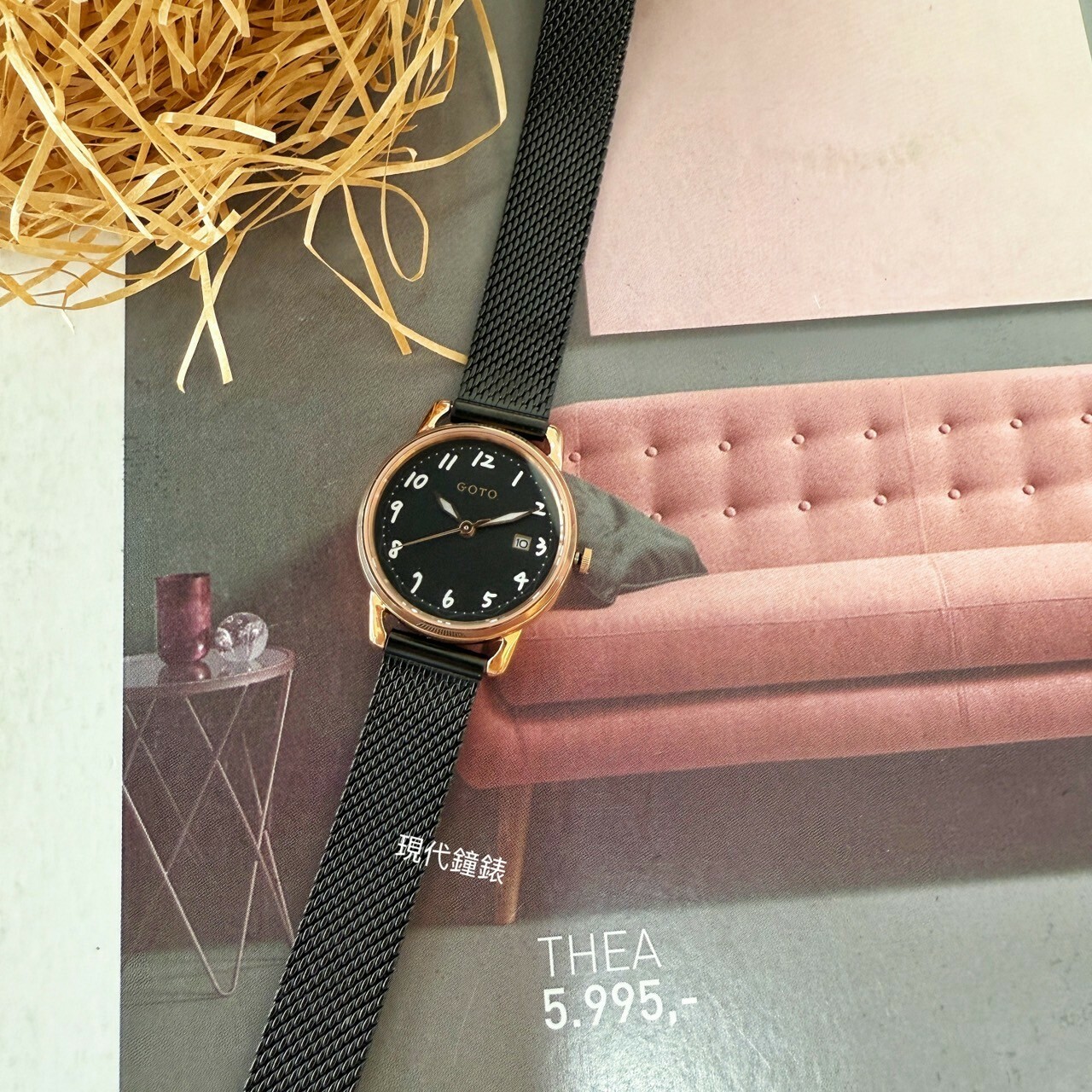 【GOTO】 Numerals 數字系列-小月光GM0119L-43-341 26mm 現代鐘錶