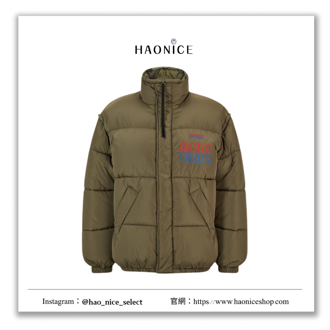 【HAO NICE】Hugo Boss長袖 羽絨外套 NBA聯名款秋冬新款二合一（袖子可拆）雙面穿 秋冬必備
