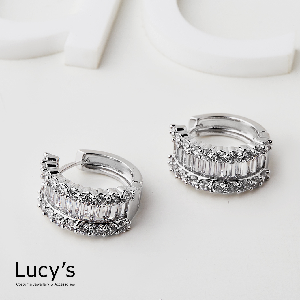 耀眼光環 易扣耳環 (二色) (119496/119497)