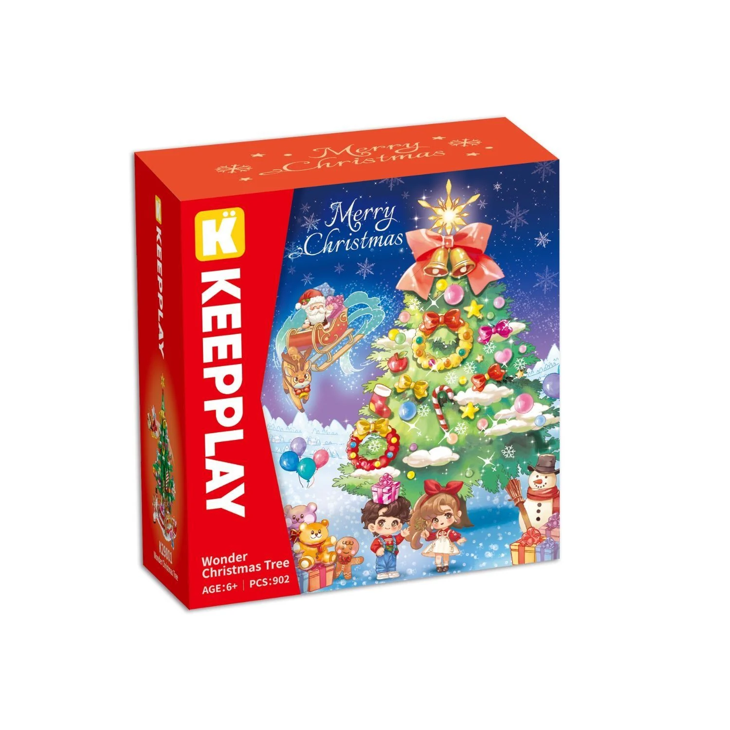 《 Qman 啟蒙積木 》 KEEPPLAY 2024聖誕系列 豪華聖誕樹