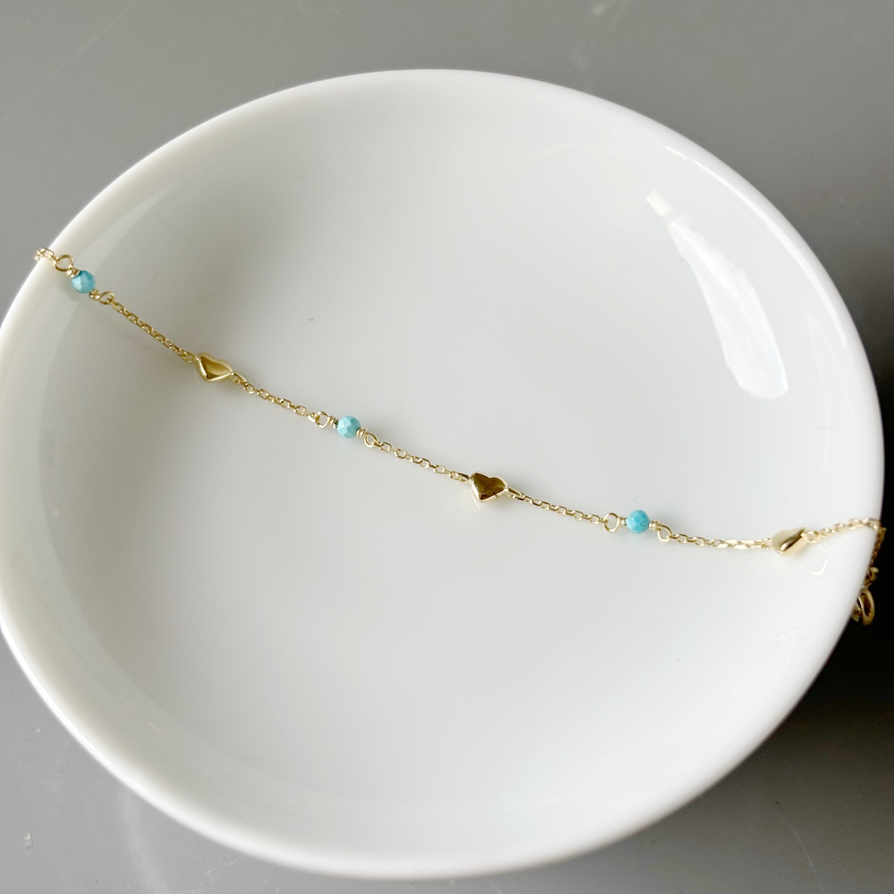 土耳其石heart手鏈