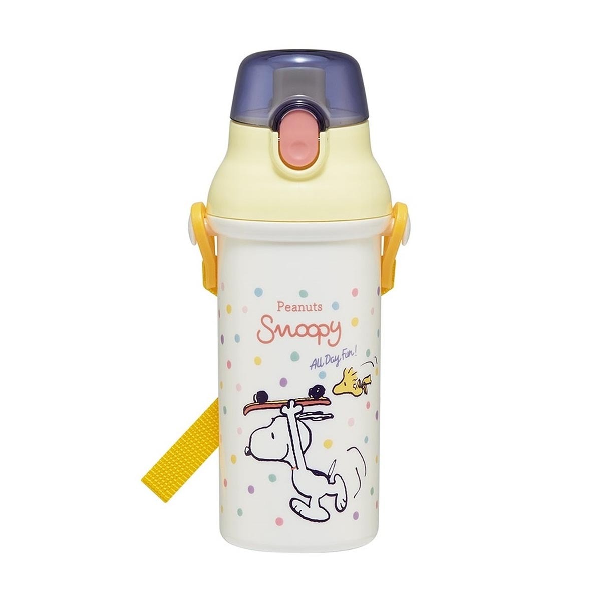 日本品牌 Skater Snoopy 480ml 一鍵式學童水壺 -AG