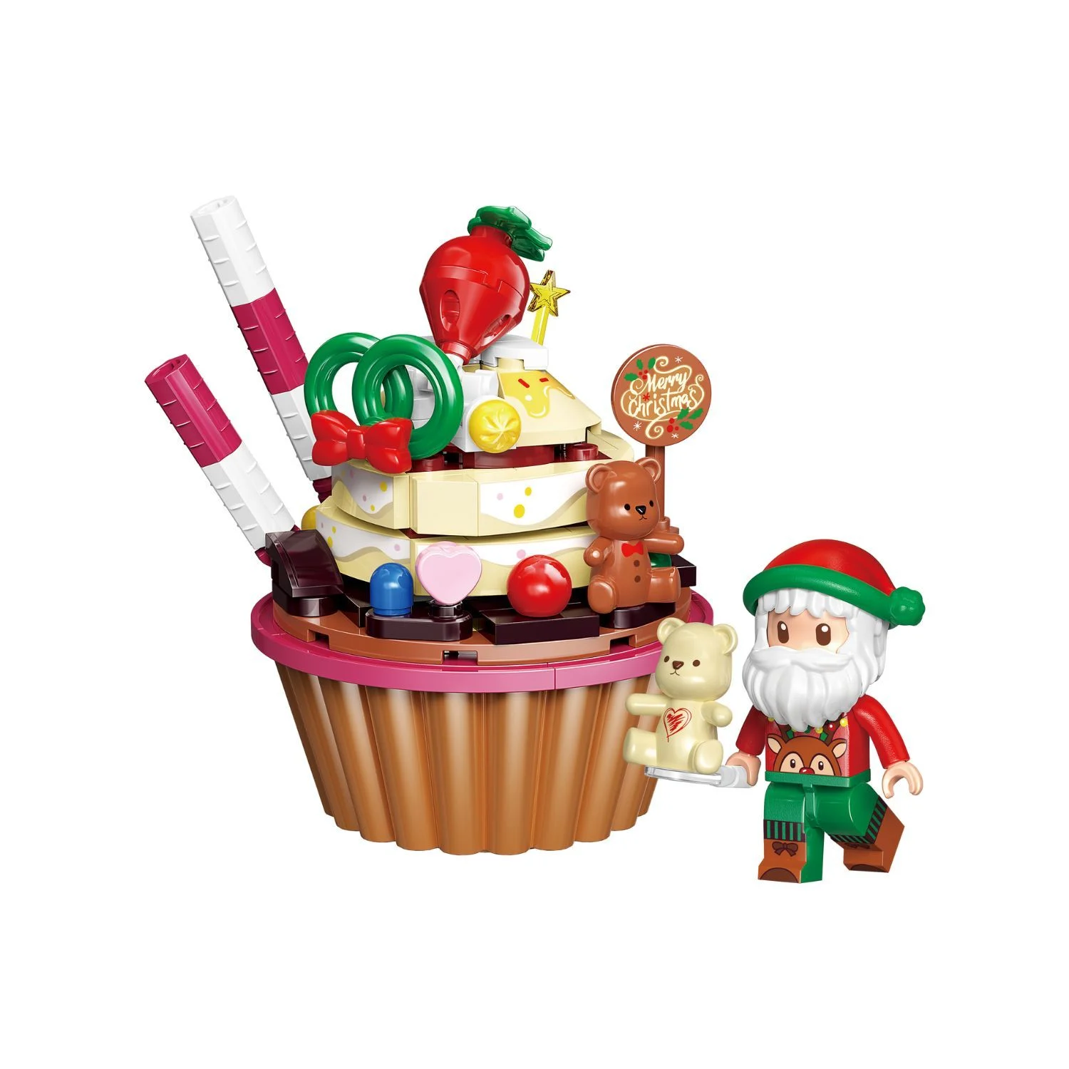 《 Qman 啟蒙積木 》 KEEPPLAY 2024聖誕系列 草莓塔