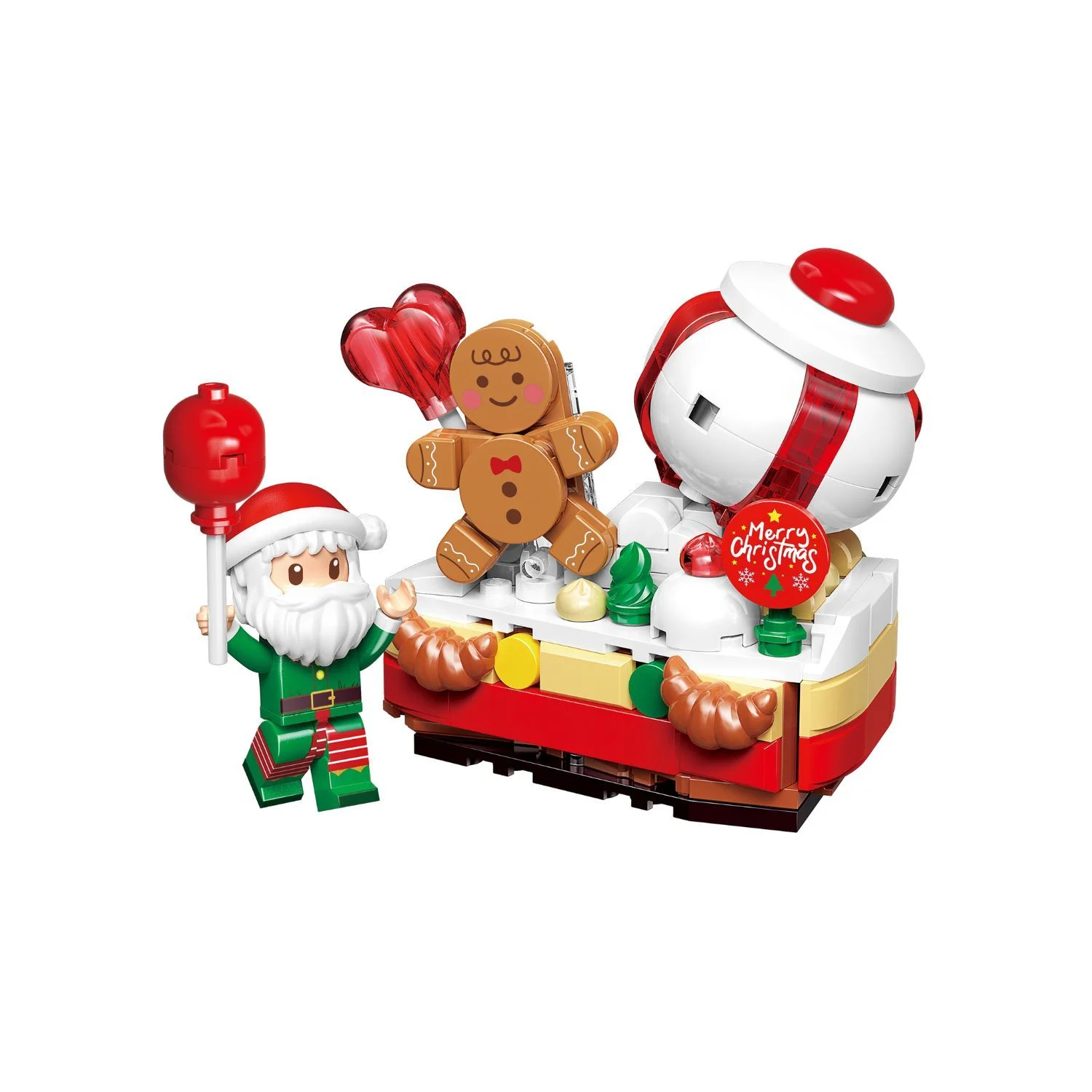 《 Qman 啟蒙積木 》 KEEPPLAY 2024聖誕系列 薑餅人派