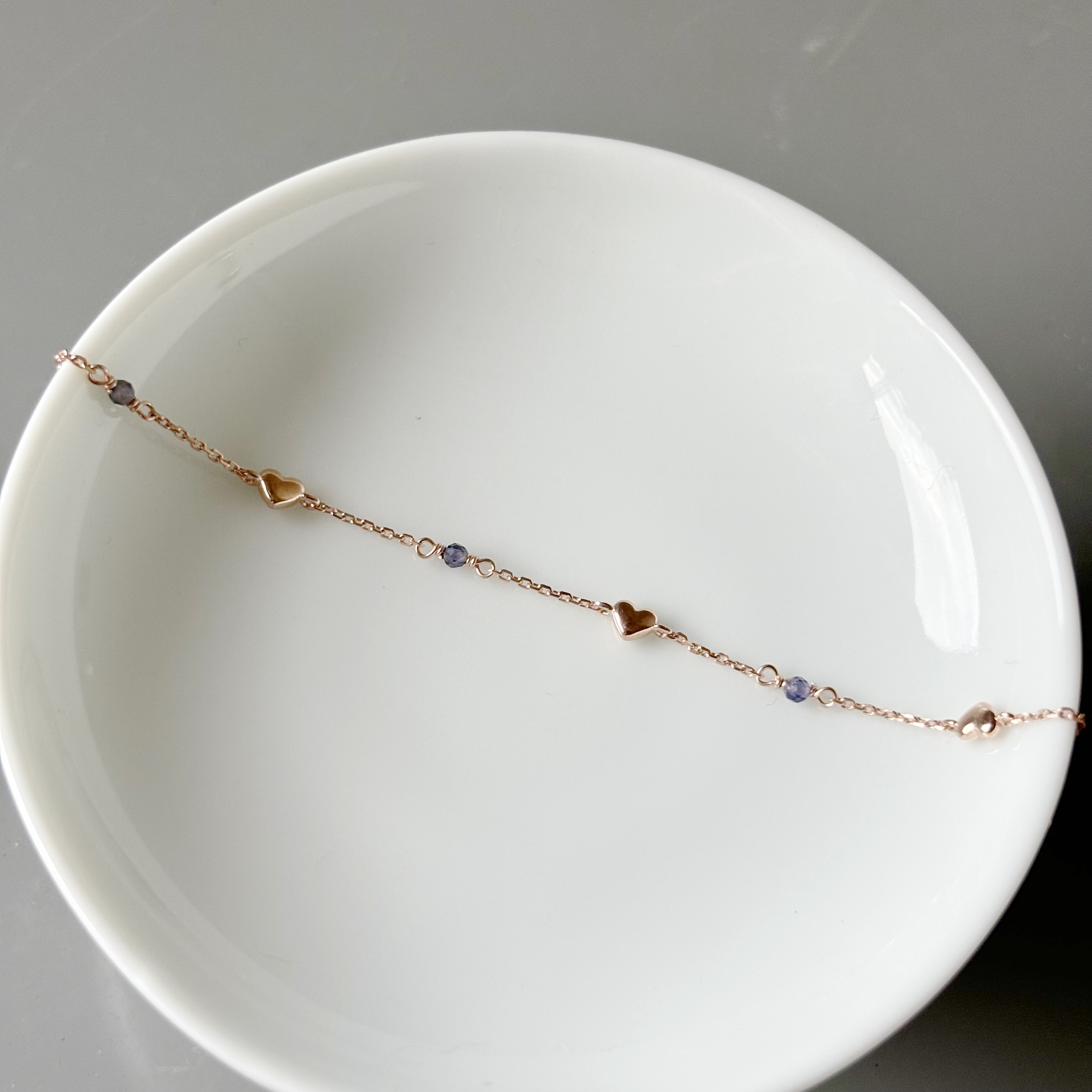 菫青石heart手鏈