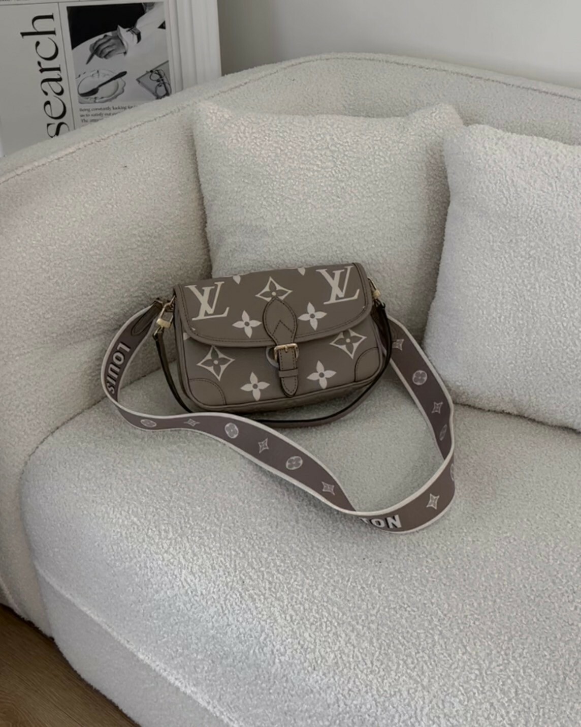 LV｜DIANE 法棍包 大象灰老花