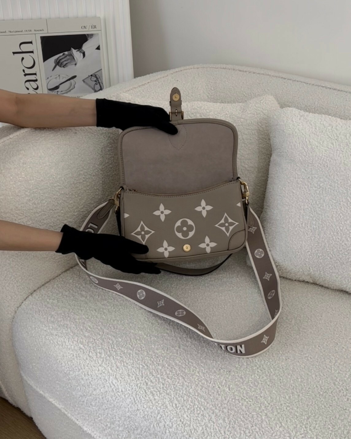 LV｜DIANE 法棍包 大象灰老花